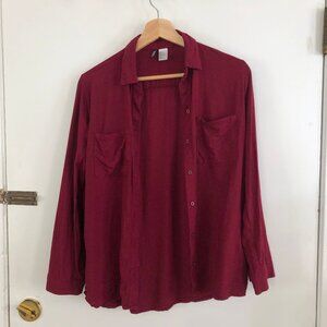 dark red divided by h&m blouse